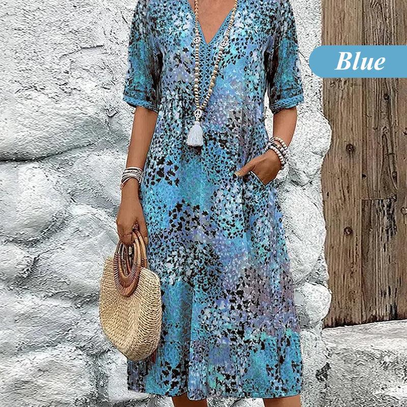 2026 Hot Sale 💥Safari Chic Leopard Dress