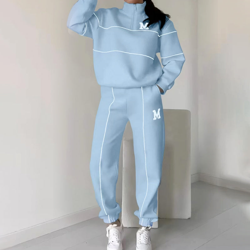 Casual Line Sweatshirt 2-Piece Set
