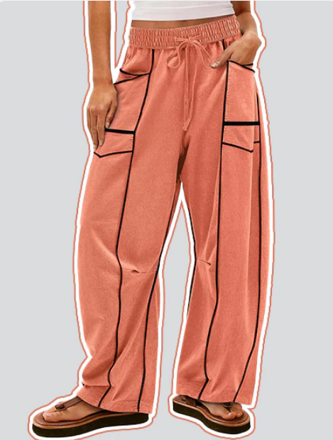 ⏳Time-limited Special⏰Women's Casual Loose Drawstring Wide-Leg Pants👖