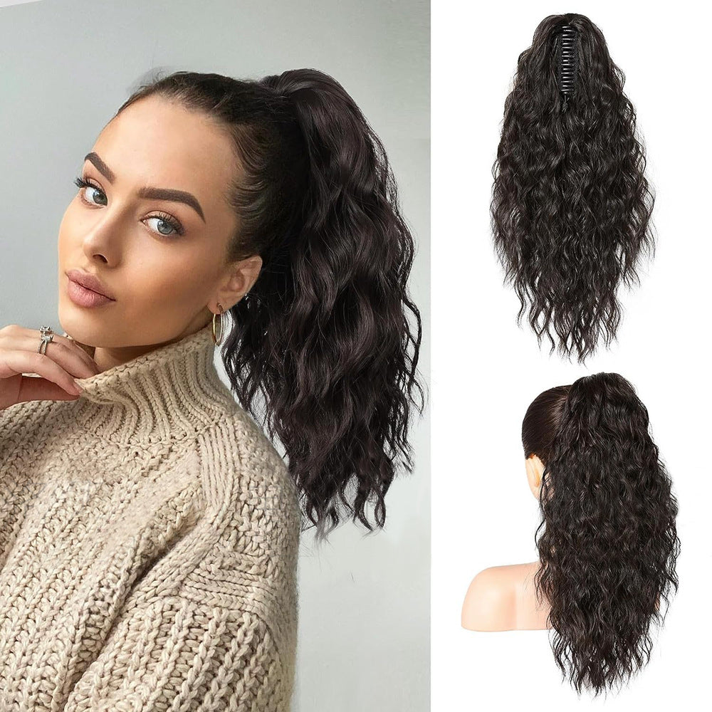 💜 LAST DAY PROMOTION - 50%OFF💜Curly Wavy Frizzy Hair Extension with Ponytail
