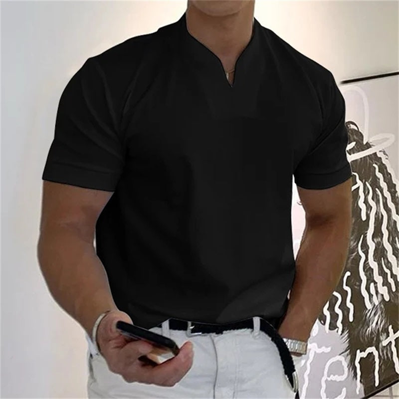 Men Gentlemans Business Short Sleeve Fitness T-shirtš„HOT SALE 49% OFF