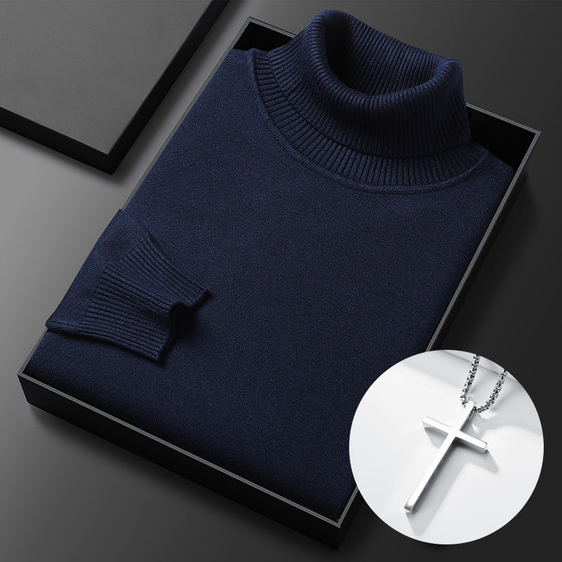HOT SALE-50% OFF ✨Men's Solid Color Premium Turtleneck Sweater