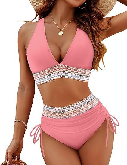 🔥Summer Sale 49% OFF💥👙Tummy Control Color Block Bikini Set
