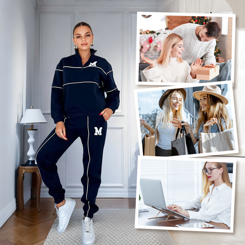 Casual Line Sweatshirt 2-Piece Set