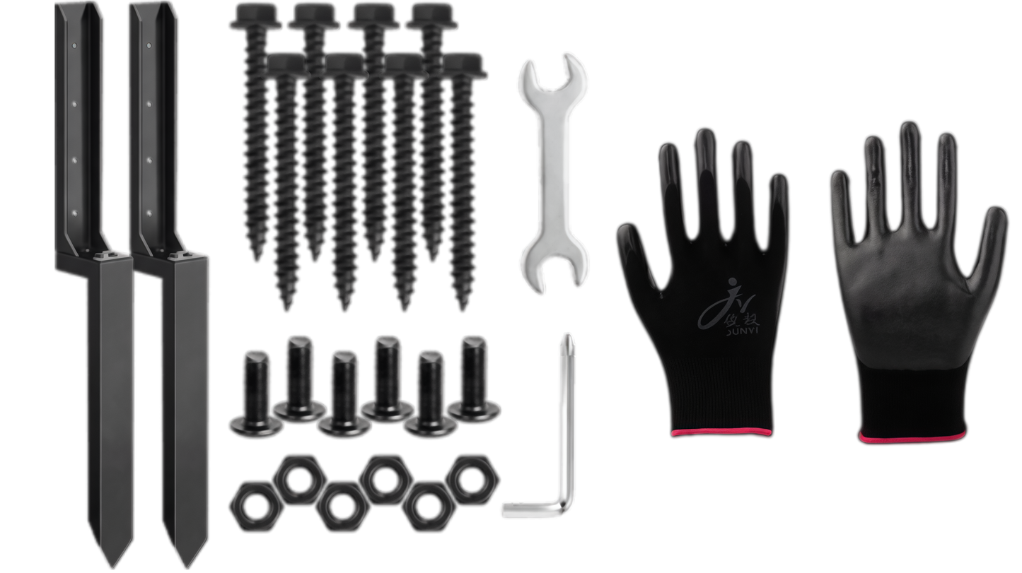 🏡50% OFF NOW! Heavy‑Duty Fence Post Repair Kit, Rustproof Fence Post Anchor Support Bracket, Easy‑Install Repair Spike for Fixing Loose, Tilted & Broken Wooden Fence Posts
