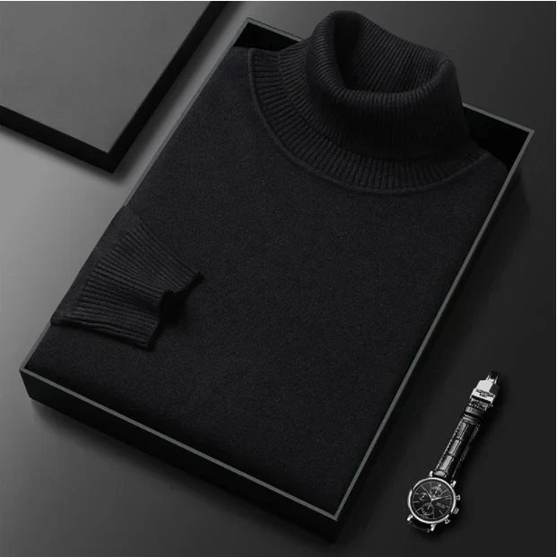 HOT SALE-50% OFF ✨Men's Solid Color Premium Turtleneck Sweater