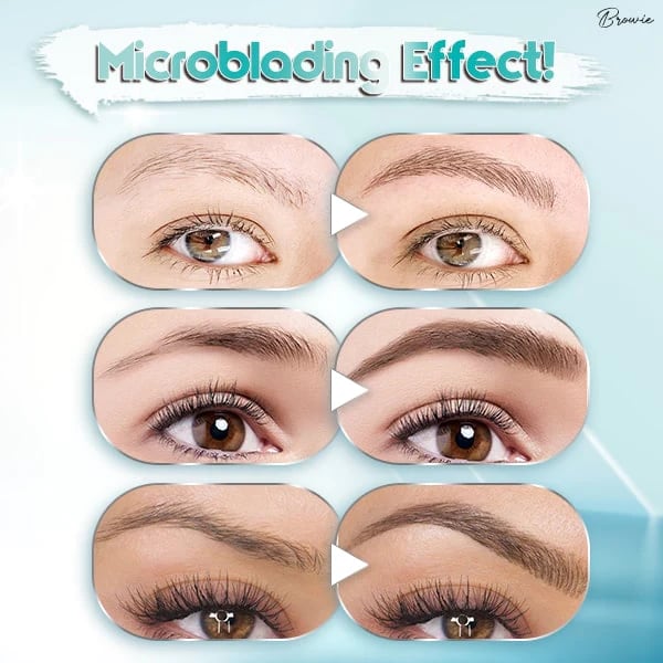 🎉High Quality 3D Waterproof Microblading Eyebrow Pen 4 Fork Tip Tattoo Pencil