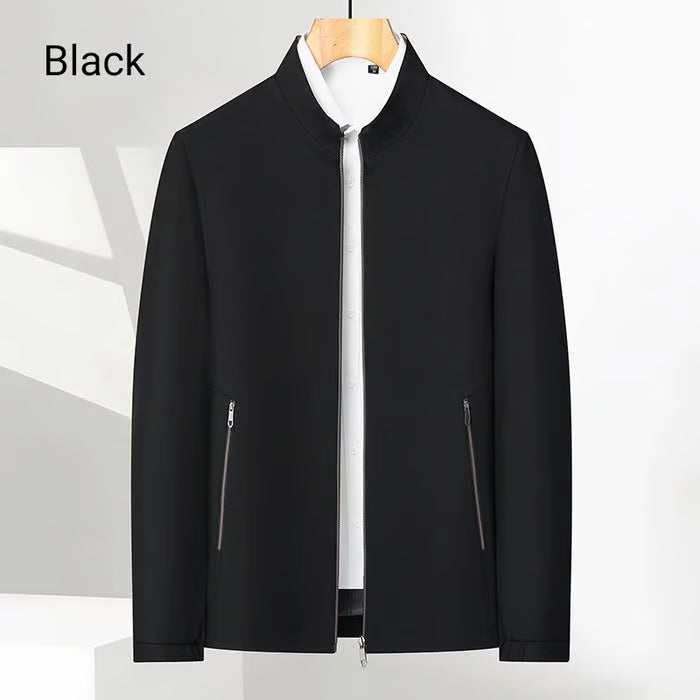 👑Men's Standing Collar Zipper Casual Jacket