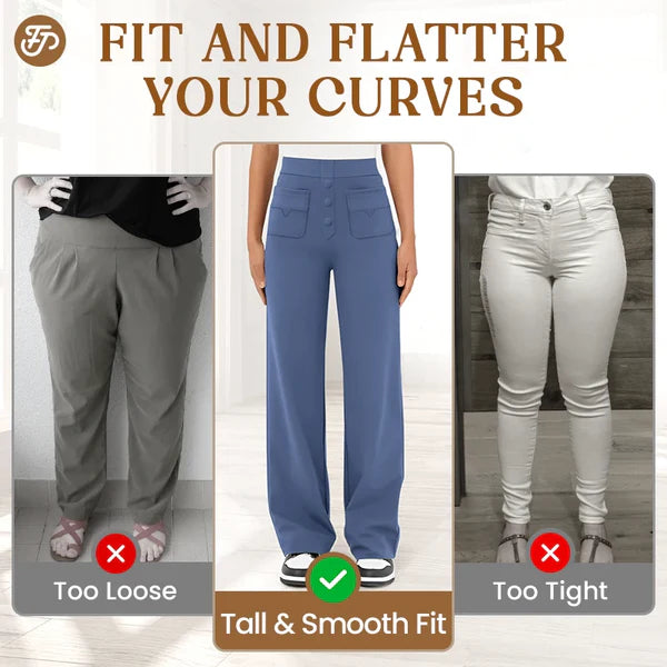 💖LAST DAY SALE 50% OFF💷Women's Casual High Waisted Pockets Stretch Pants