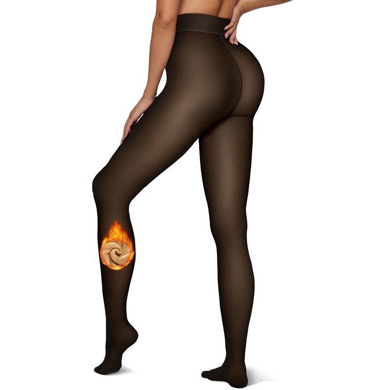 💥No price increase for adding velvet🔥Magic fleece-lined sheer leggings