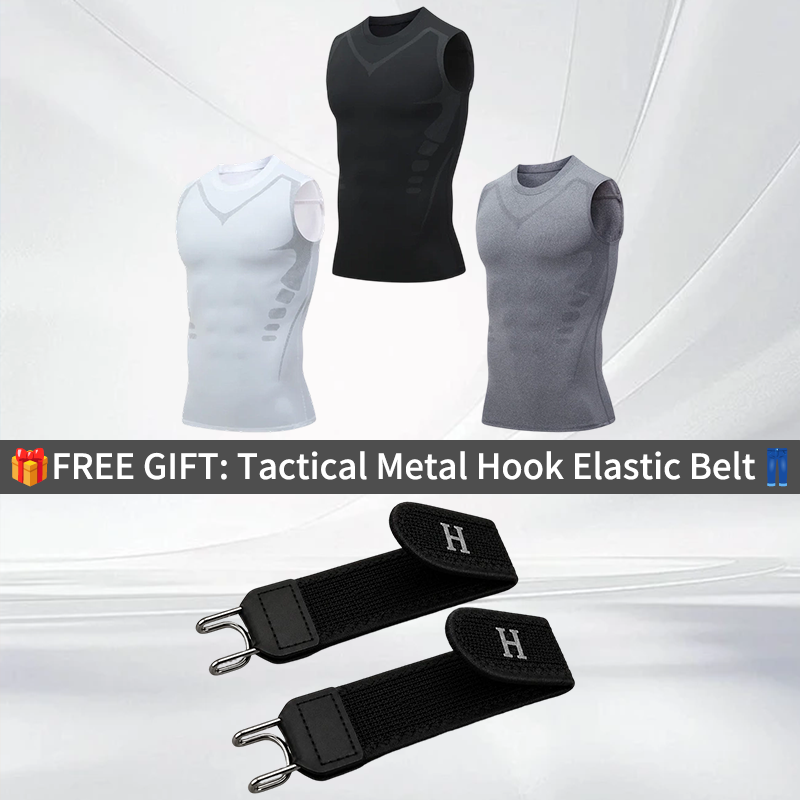 🔥LAST DAY SPECIAL PRICE: £9.99! 💪 Slimoly® Ionic Shaping Vest – Compression & Cooling – Body Contouring & Sleeveless – Invisible Under Clothes 🕶️