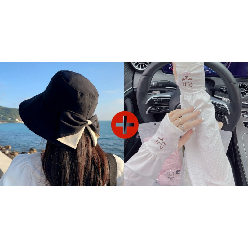 🥳SUMMER HOT SALE🥳💞50K+ SOLD!💥50% OFF! 🔥 Women's Bowknot Wide Brim Sun Hat ☀️ UV Protection Summer Beach Hat 🌴(副本)