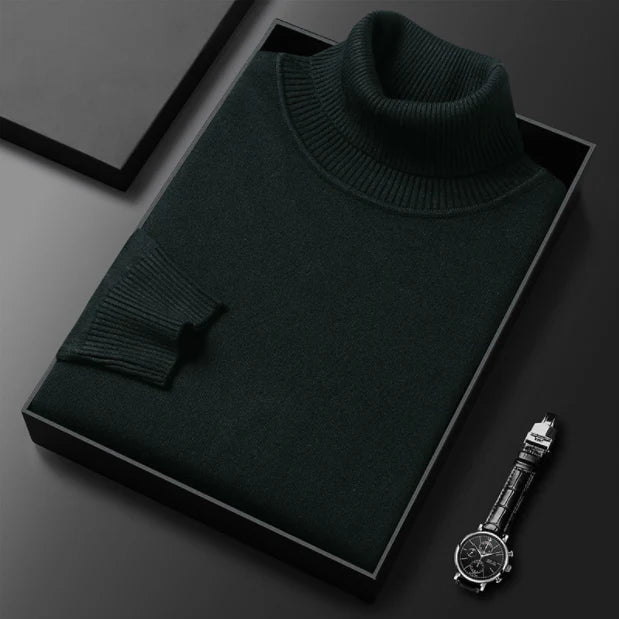 HOT SALE-50% OFF ✨Men's Solid Color Premium Turtleneck Sweater