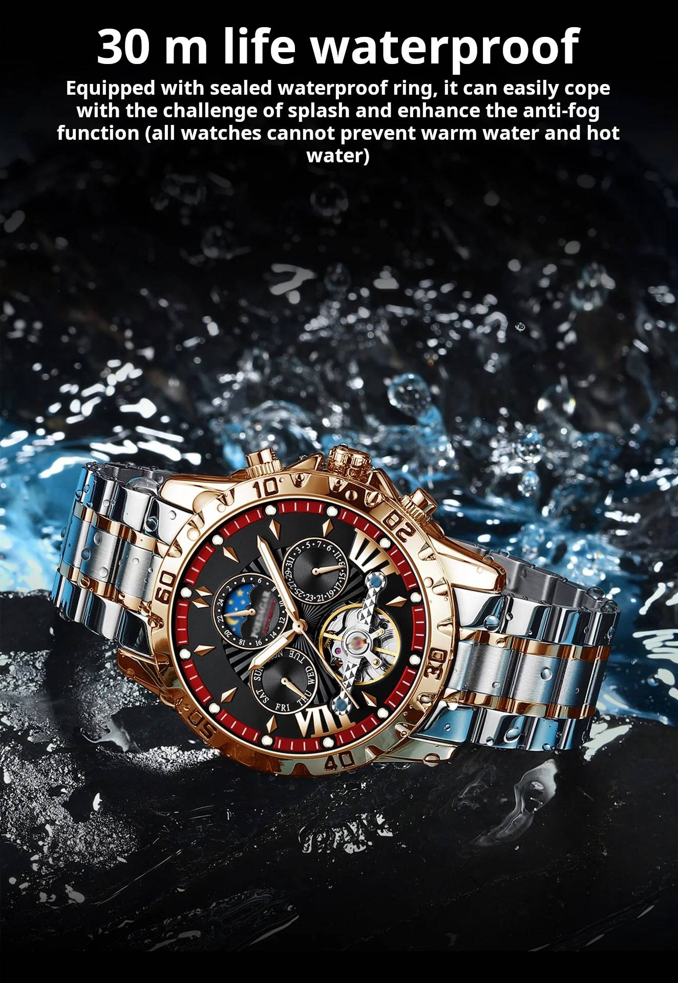š„Swiss Brand New Waterproof Automatic Mechanical Watches