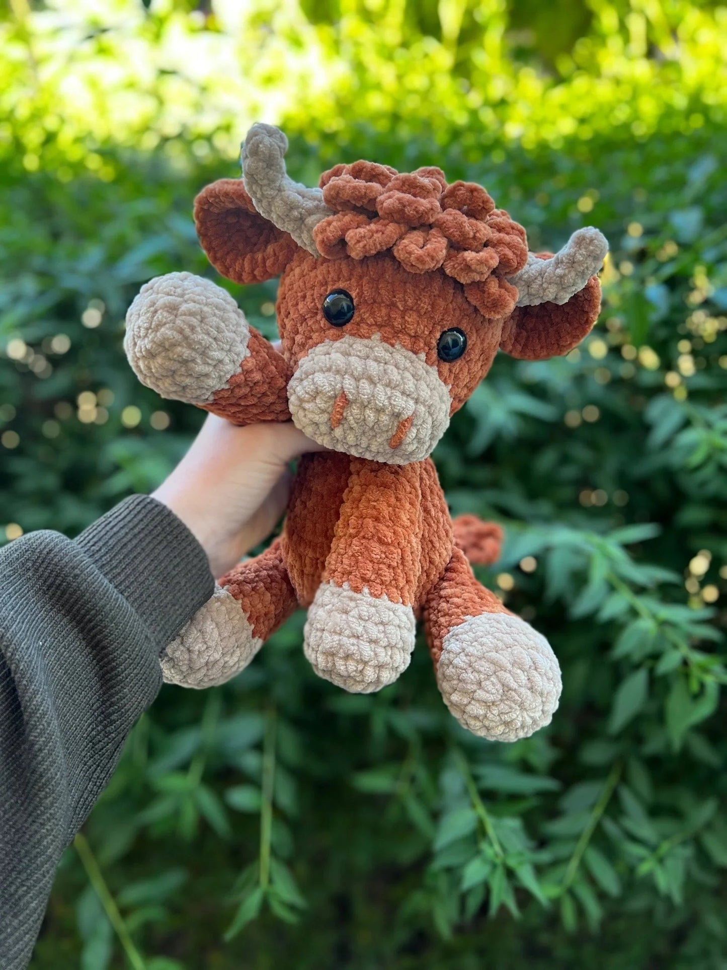 🎅Christmas Sale 50% OFF!!🎄🔥Crochet Highland Cow Amigurumi Pattern🐮- DIY Kit & Finished Plush