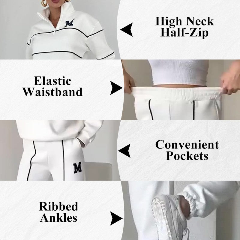 Casual Line Sweatshirt 2-Piece Set