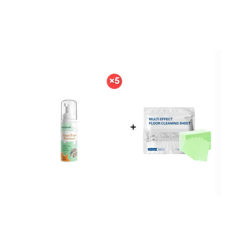 š„Limited Time Promotion 50% OFFš„Waterless Carpet Foam Stain Remover with Towel