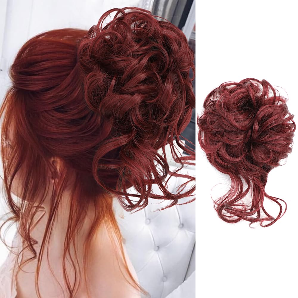 ๐LAST DAY - BUY 1 GET 1 FREE + FREE GIFT!!๐Messy Curly Hair Bun Scrunchie Extensions