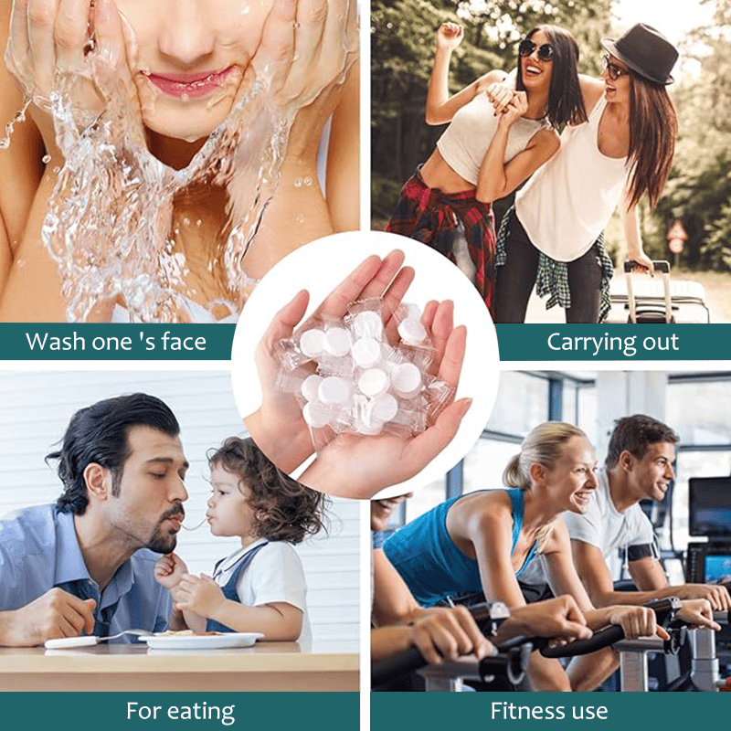 🏆Flash Sale⚡50K+ SOLD!💥EACH ONLY £0.06!!!✨Compressed Towel Tablets - 142% high-quality pure cotton