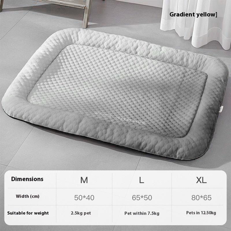 🐾 50% OFF NOW! ❄️ Pet Cooling Mat for Dogs & Cats – Breathable, washable & soft – Ice-silk fabric, perfect for floors, sofas or car travel – multiple sizes & gradient colours 🐶🐱