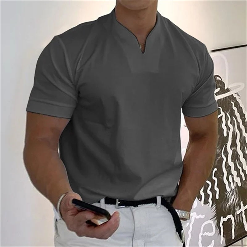 Men Gentlemans Business Short Sleeve Fitness T-shirtš„HOT SALE 49% OFF