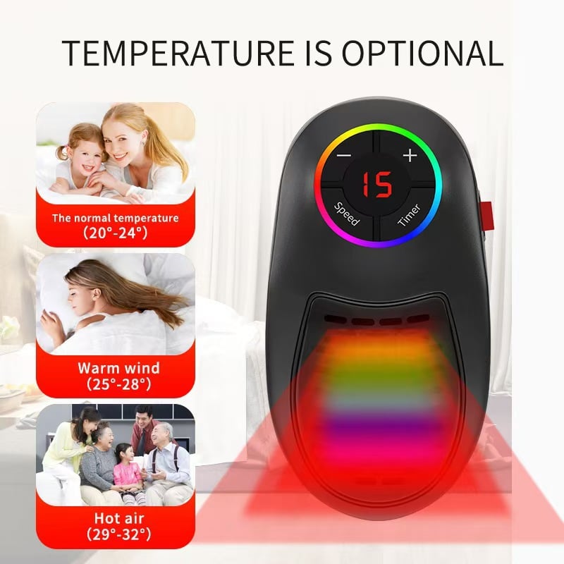 š„LAST DAY SALE 50% OFF!!šFlash Saleā” 50K+ SOLD! Almost Gone-š„Easylife Plug-in Go Heater ā Portable Ceramic Heater with Adjustable Temperature & Remote Control