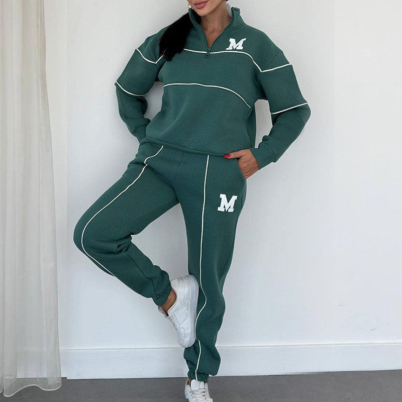 Casual Line Sweatshirt 2-Piece Set