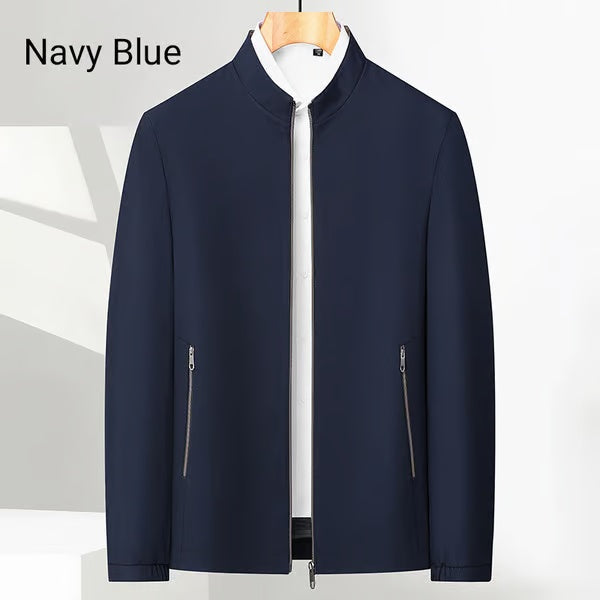 👑Men's Standing Collar Zipper Casual Jacket