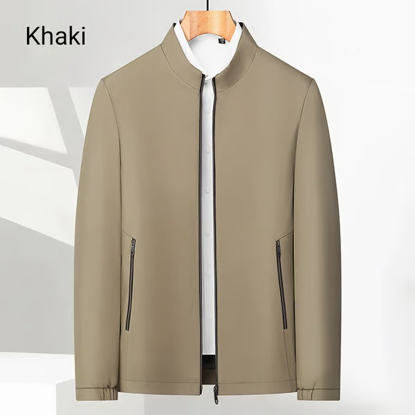 👑Men's Standing Collar Zipper Casual Jacket