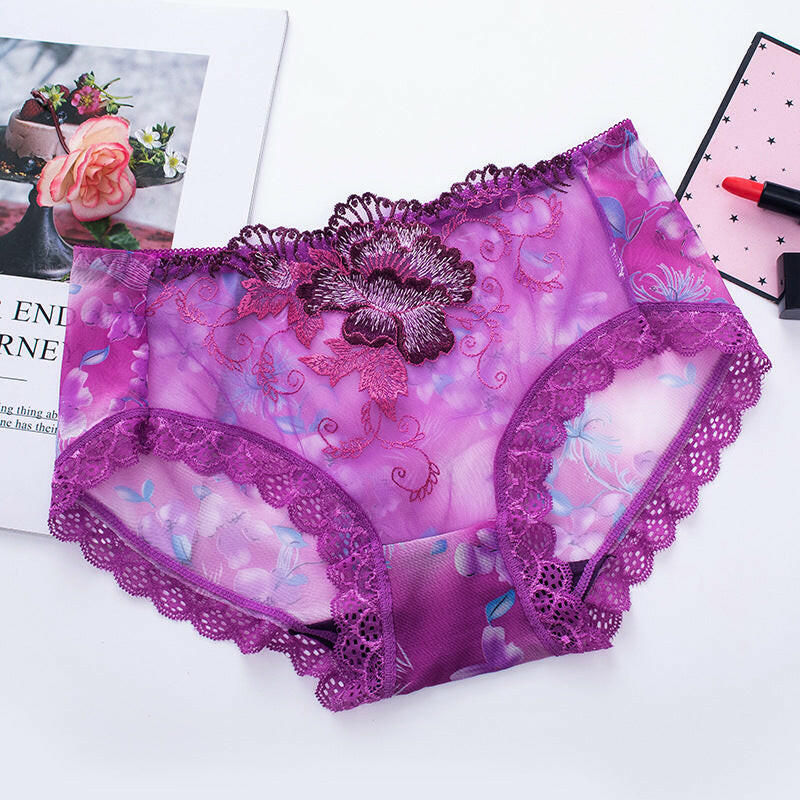 🔥Buy 7 get 7 free🔥Sexy Lace Plus-Size Mid-Rise Seamless Panties