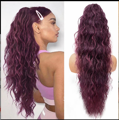 💜 LAST DAY PROMOTION - 50%OFF💜Curly Wavy Frizzy Hair Extension with Ponytail