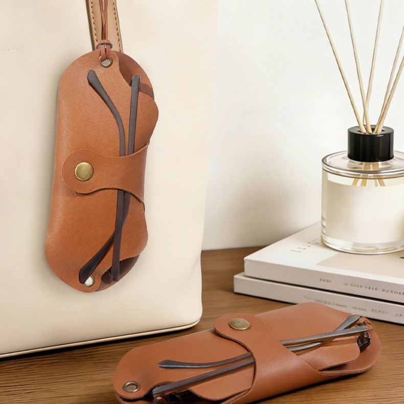 🕶️Portable PU Leather Sunglasses Case Sleeve