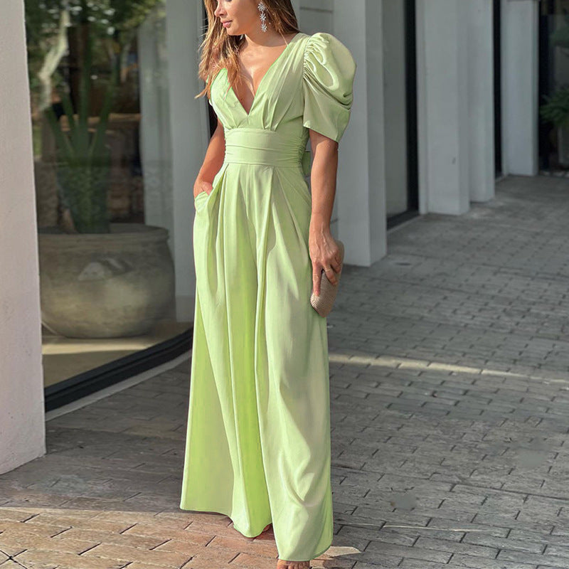 ☁️ (2026 New fashion,Rich colors & full plus sizes, fits every figure!)Soft Drape Wide Leg Jumpsuit — Lightweight Fabric
