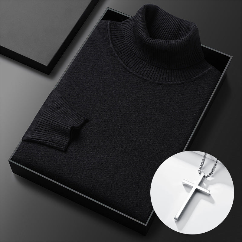 HOT SALE-50% OFF ✨Men's Solid Color Premium Turtleneck Sweater