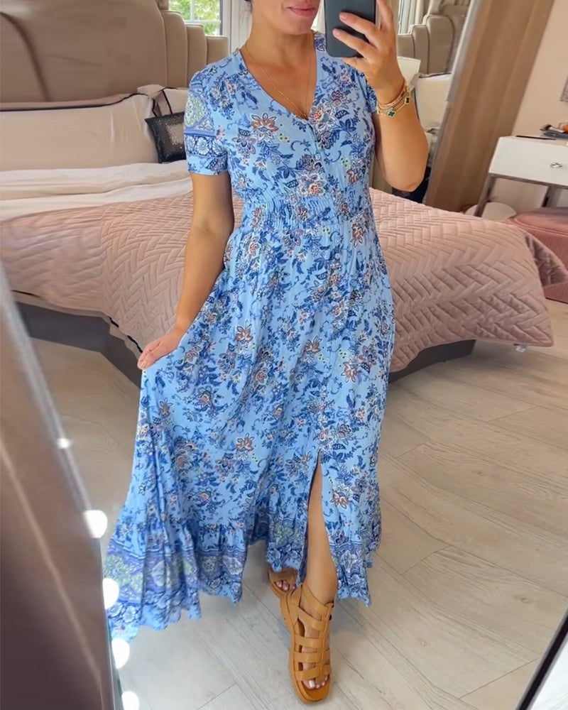 🌸Big price reduction!🌸Floral Print V-neck Dress