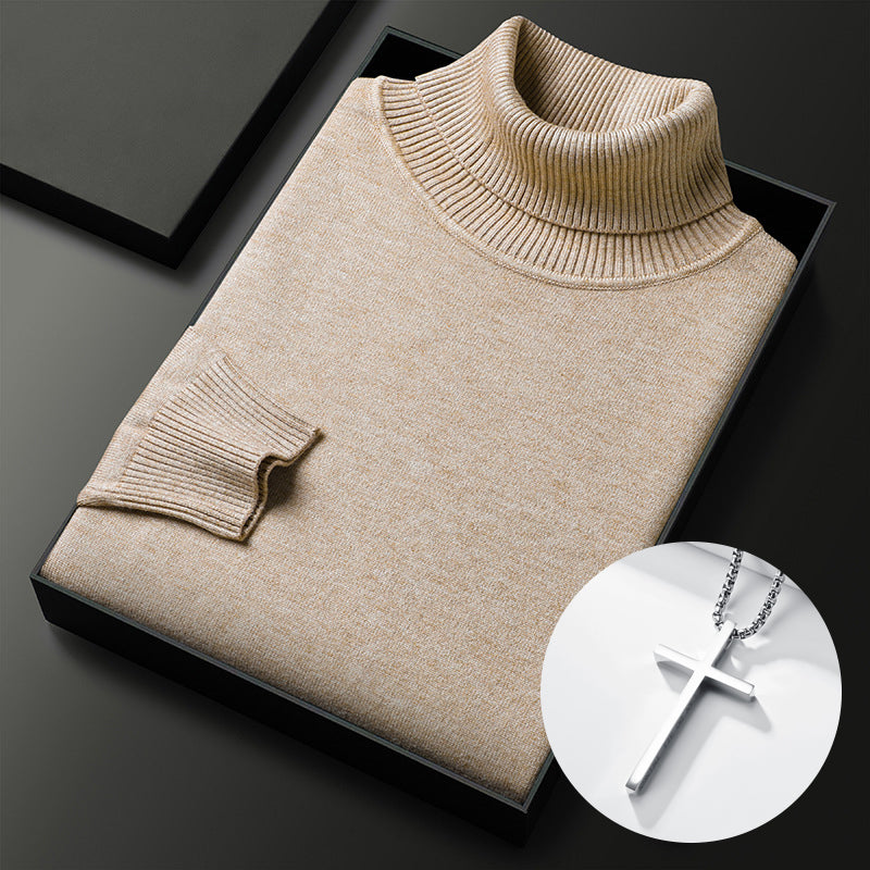 HOT SALE-50% OFF ✨Men's Solid Color Premium Turtleneck Sweater