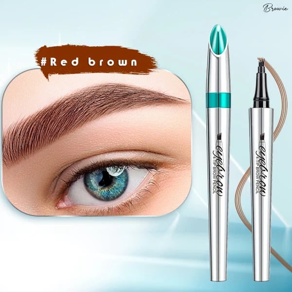 🎉High Quality 3D Waterproof Microblading Eyebrow Pen 4 Fork Tip Tattoo Pencil