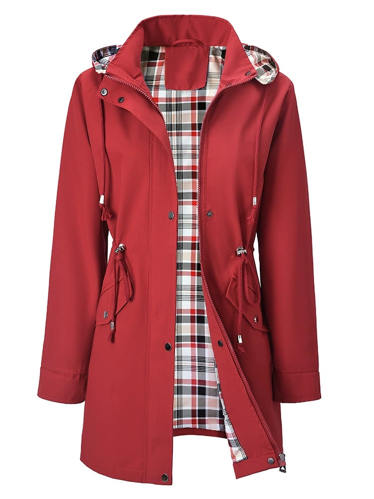 Free Shipping🔥Solid Color Casual Jackets, Waterproof and Windproof Coats, Hooded Windbreakers
