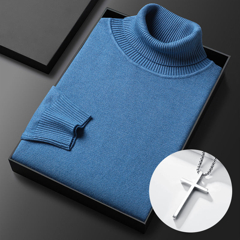 HOT SALE-50% OFF ✨Men's Solid Color Premium Turtleneck Sweater