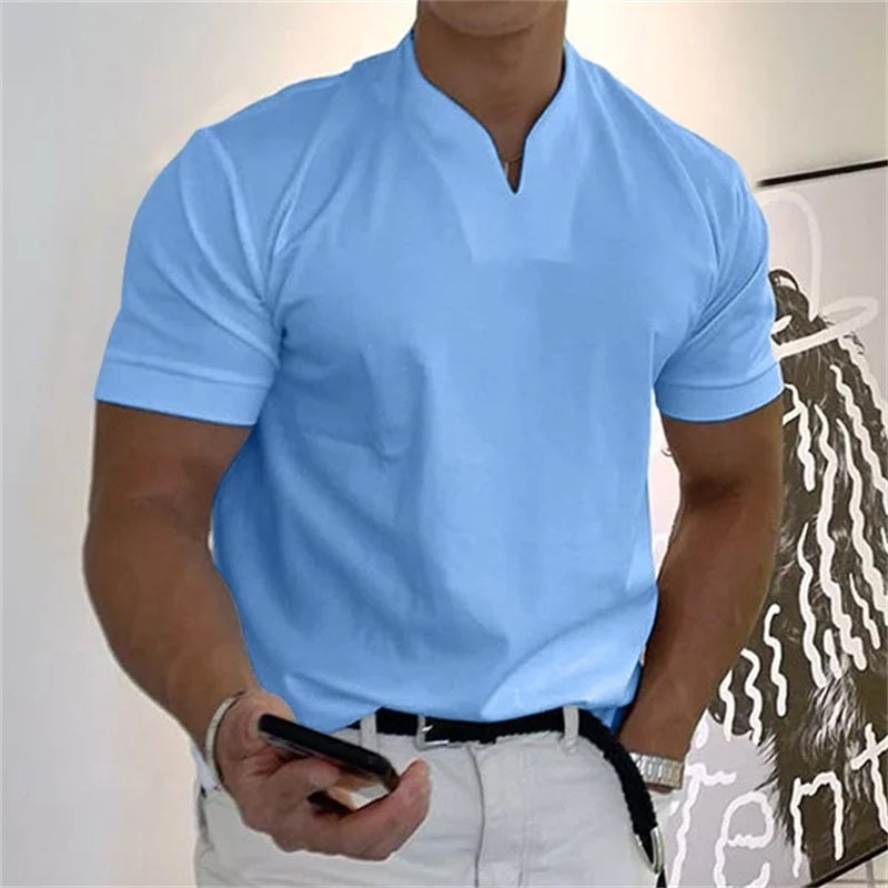 Men Gentlemans Business Short Sleeve Fitness T-shirtš„HOT SALE 49% OFF