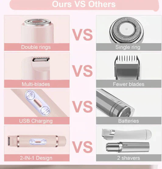 š„Limited Sale 50% OFFš„2-In-1 Women's Electric Cordless Shaver
