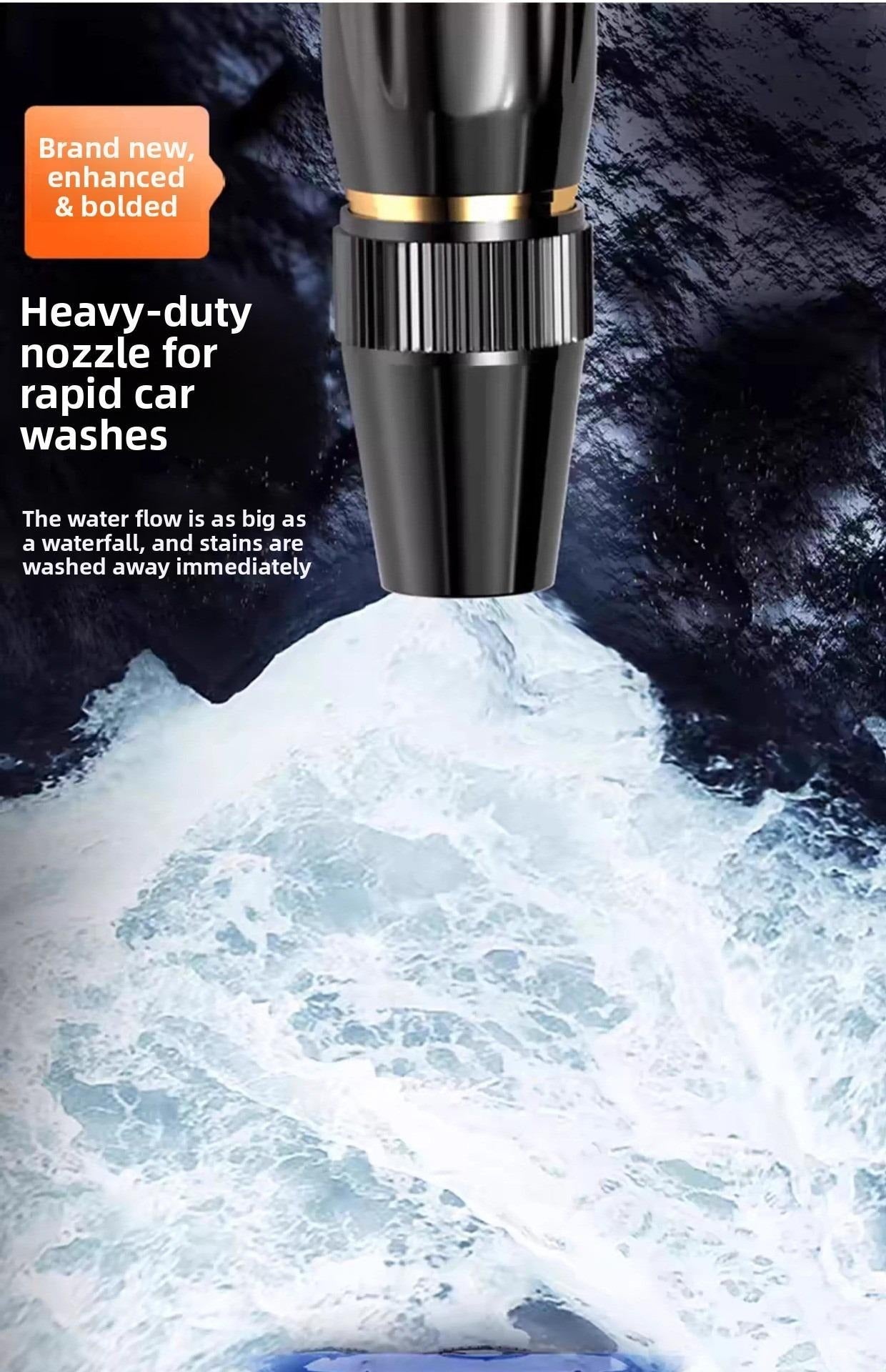 🖤LAST DAY BUY 2 GET 1 FREE!!🖤Home high-pressure car wash water gun with booster nozzle and hose, a must-have for watering plants and vegetables, and car washing.👍💦