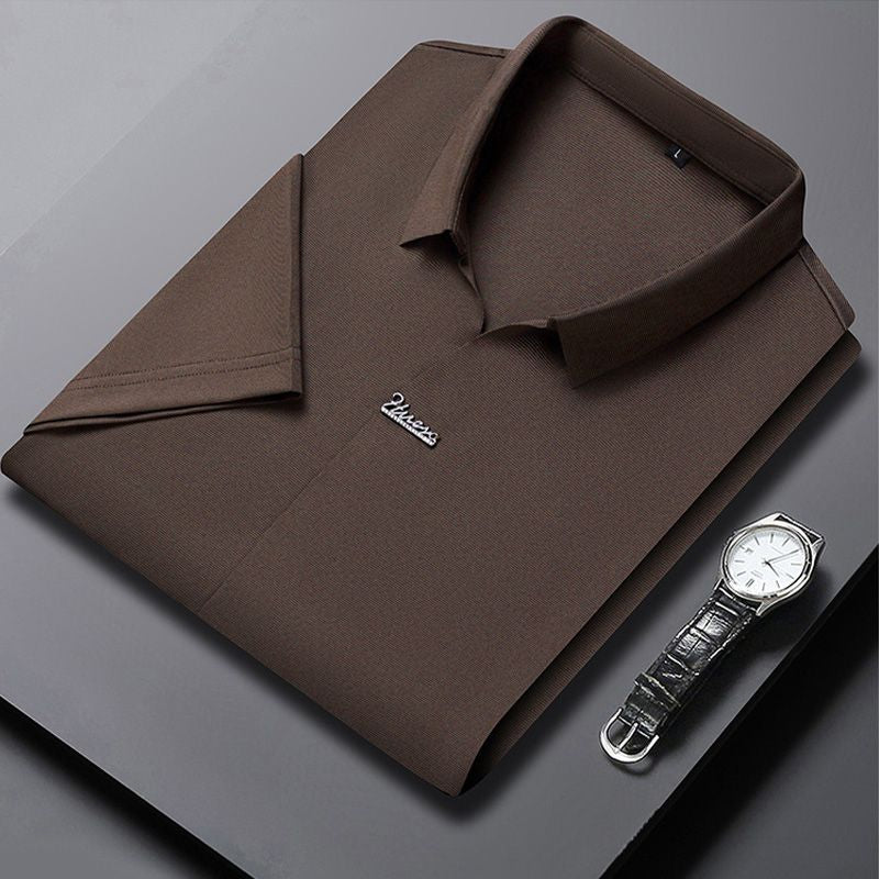 🔥Men’s Casual Lapel Breathable Wrinkle-free T-shirt