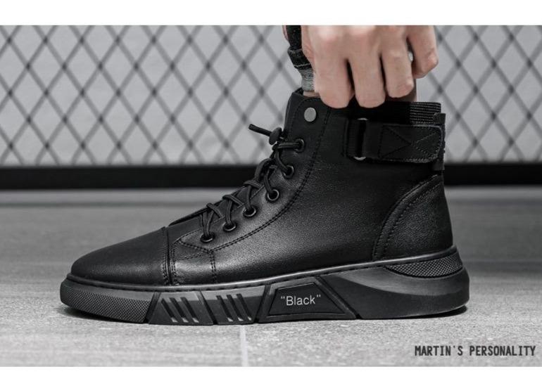 š Hot Sale 49% OFF š„MARTINI' BLACK LEATHER BOOTS