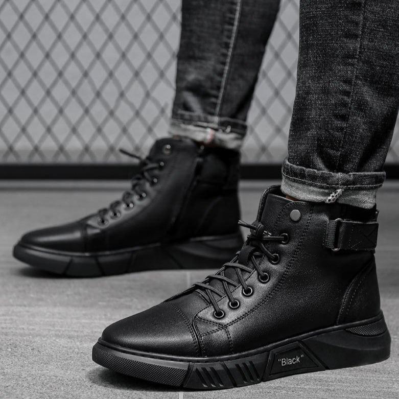 š Hot Sale 49% OFF š„MARTINI' BLACK LEATHER BOOTS
