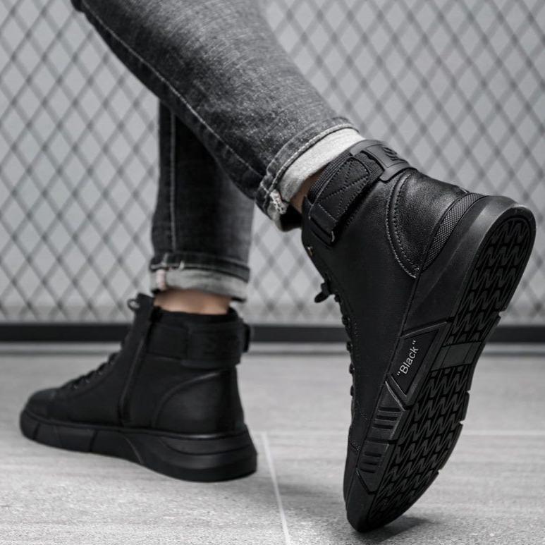 š Hot Sale 49% OFF š„MARTINI' BLACK LEATHER BOOTS