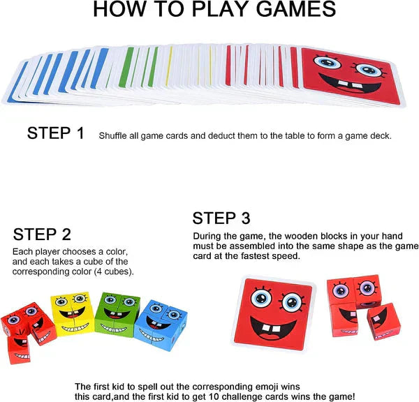 💖Christmas Sale 50% OFF🎁5D Puzzle Educational Faces Changing Family Game🧩