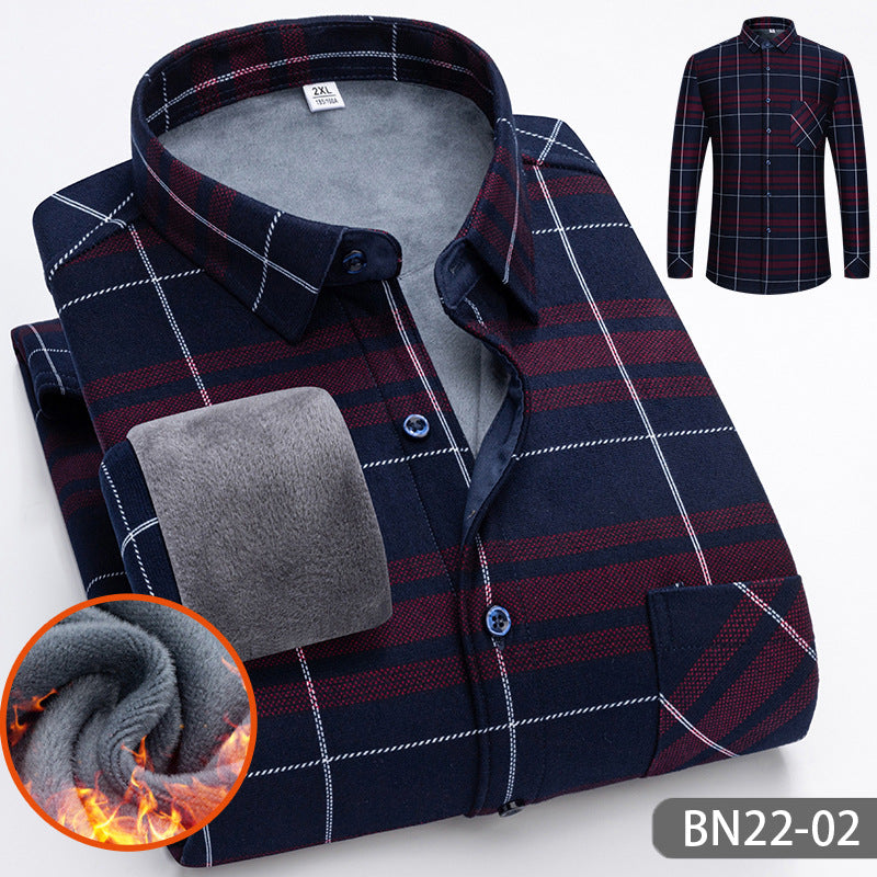š¤FLASH SALEšAutumn and winter men's casual thickened warm shirts
