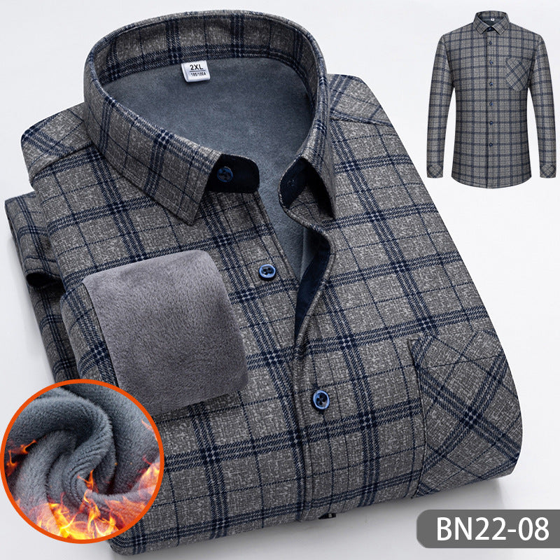 š¤FLASH SALEšAutumn and winter men's casual thickened warm shirts