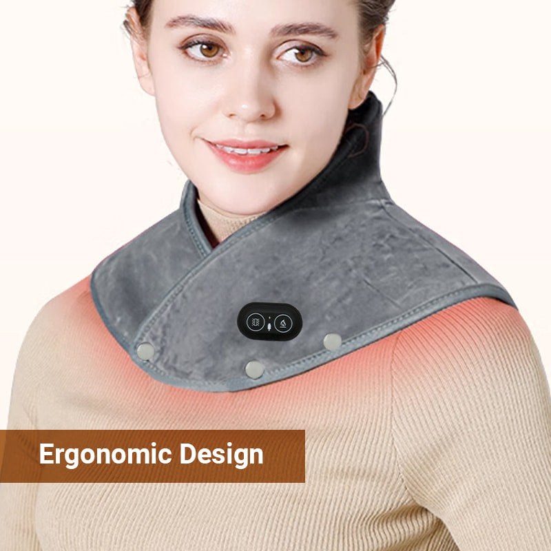 🔥This week's special price: £19.99!!🔥Electric Neck and Shoulder Heating Pad with Vibration